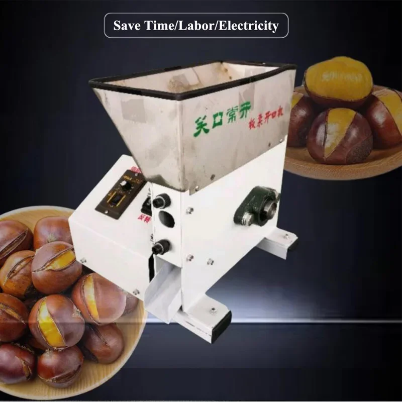 Machine Chestnut Sheller Opening Cutting Machine Chestnuts Macadamia Nut Shell Opener Machine Stainless Steel Chestnut Cutter