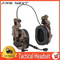 Tactical Headset Mobile Helmet Earphone for Military Headset Hunting Shooting Hearing Protection Noise Cancelling Headphones