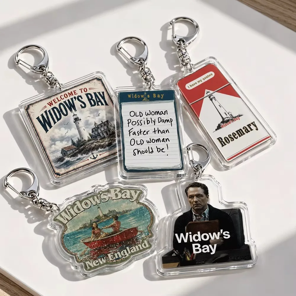 Porte-clés Horror Widows Bay pour accessoires, breloque de sac, Nouvelle-Angleterre, Patricia, porte-clés comique, bijoux, cadeaux pour fans.