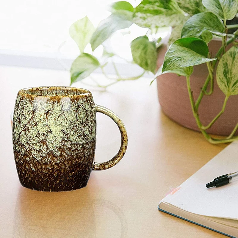 【TODAY-OnLY!】 كوب قهوة - كوب شاي بورسلين ممتاز - كوب قهوة كبير للمنزل والمكتب - مثالي للمشروبات الساخنة والباردة