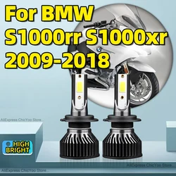 Faro LED H7 para motocicleta, bombillas 6000K de 30000LM para BMW S1000rr, S1000xr, 2009, 2010, 2011, 2012, 2013, 2014, 2015, 2016, 2017, 2018, 2 piezas