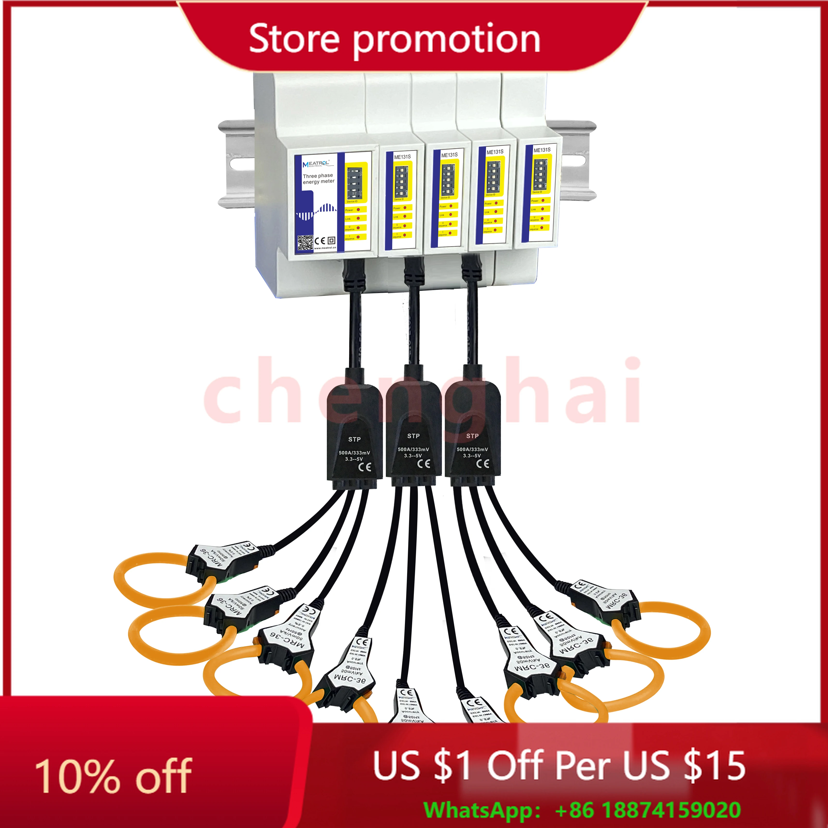 

IoT Multi-Channel Smart Energy Meter ME131 Smart Three-Phase Power Monitoring Device Rogowski Power Meter