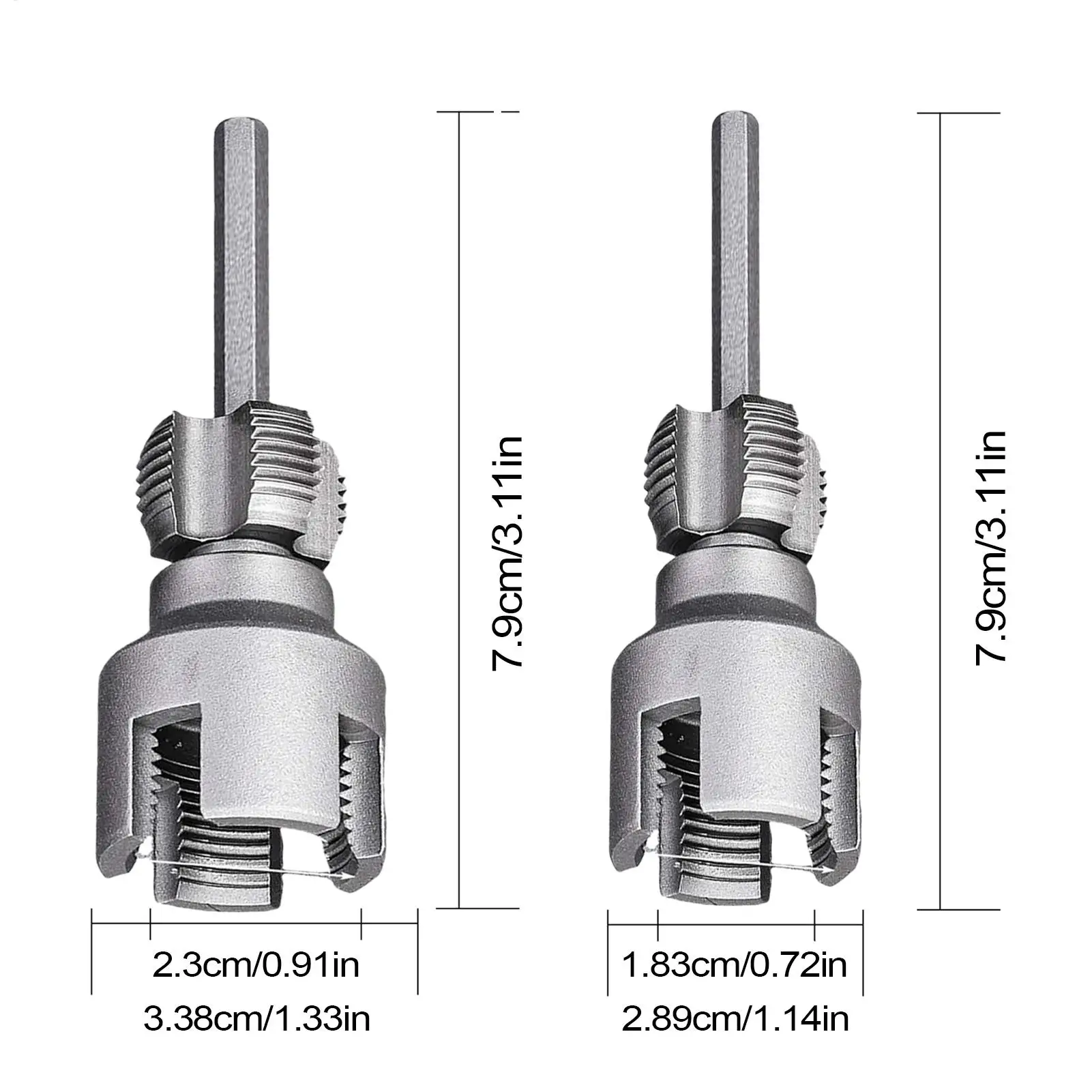 Strumento per infilare PVC Infila tubi elettrici Taglierina esterna 1/2 e 3/4 Fustelle per tubi in legno Trapano elettrico Artigianato in metallo Riparazione domestica