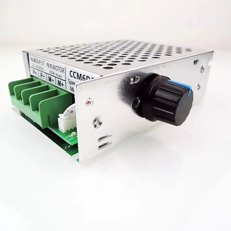 30A high-power DC deceleration motor, 12v24V speed regulator, digital display protection, motor speed control switch