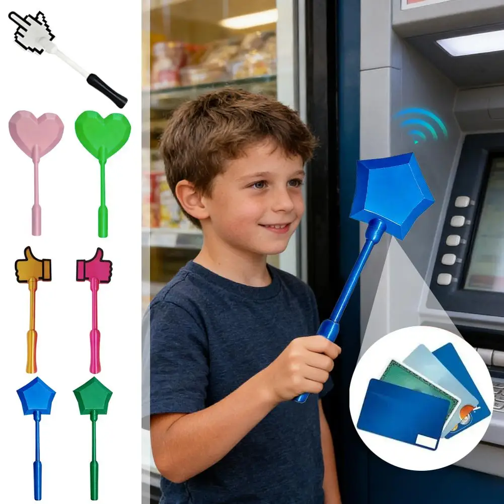 Creative Wand Style Touch Payment Card Holder Tap to Pay Wand for Credit Debit Gift Cards Creative Novelty Gift