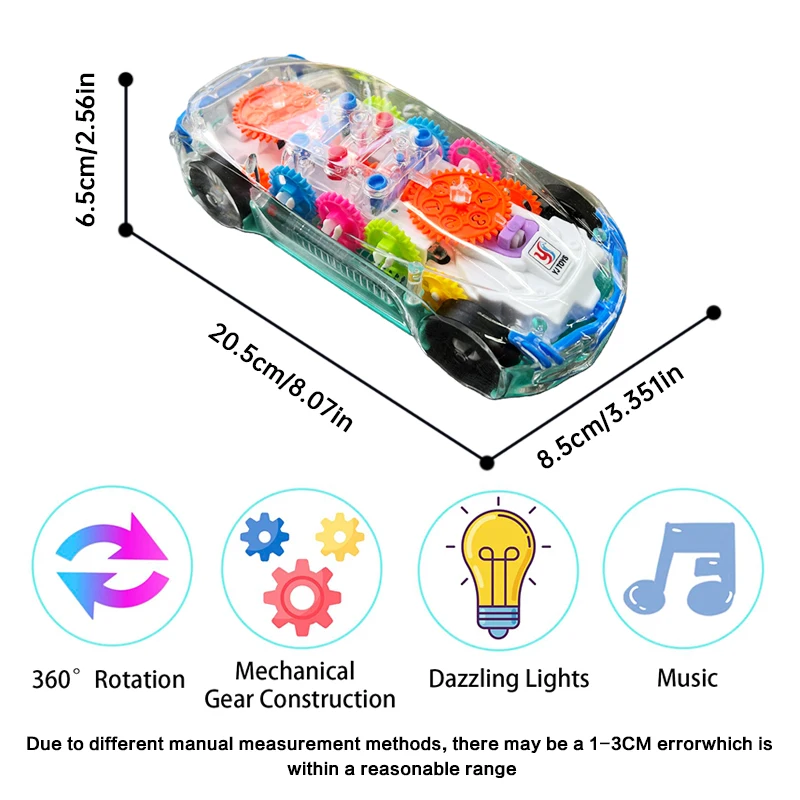 Elektryczny samochodzik dla dzieci z dźwiękiem i światłem, symulacja czterokołowego sedanu, uniwersalny, dynamiczny, muzyczny, idealny prezent dla niemowląt.