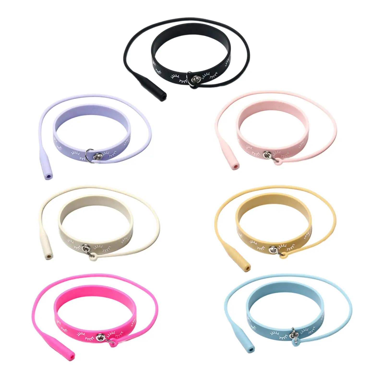 Lash Tweezers Holder Protector Soft Flexible Wrist Band Silicone for Makeup Artist Salon Use Cosmetics Studio False Eyelash Tool