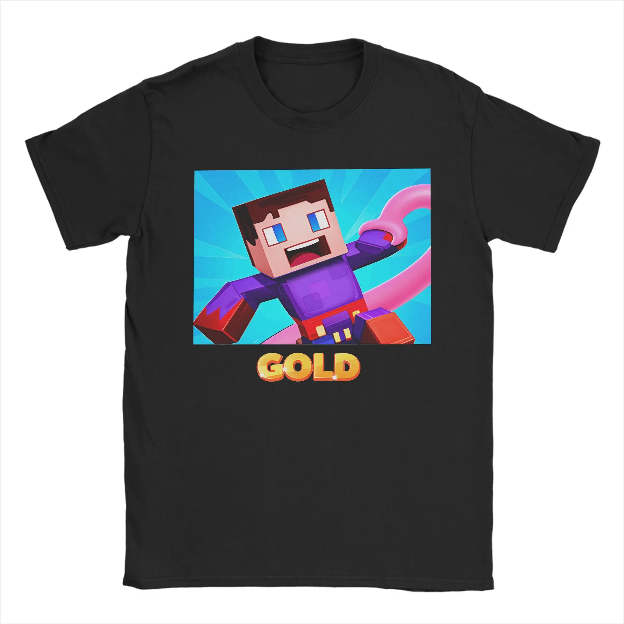 تي شيرت Hipster Wreck Meeh الذهبي للرجال برقبة دائرية من القطن تي شيرت بأكمام قصيرة تي شيرت صيفي