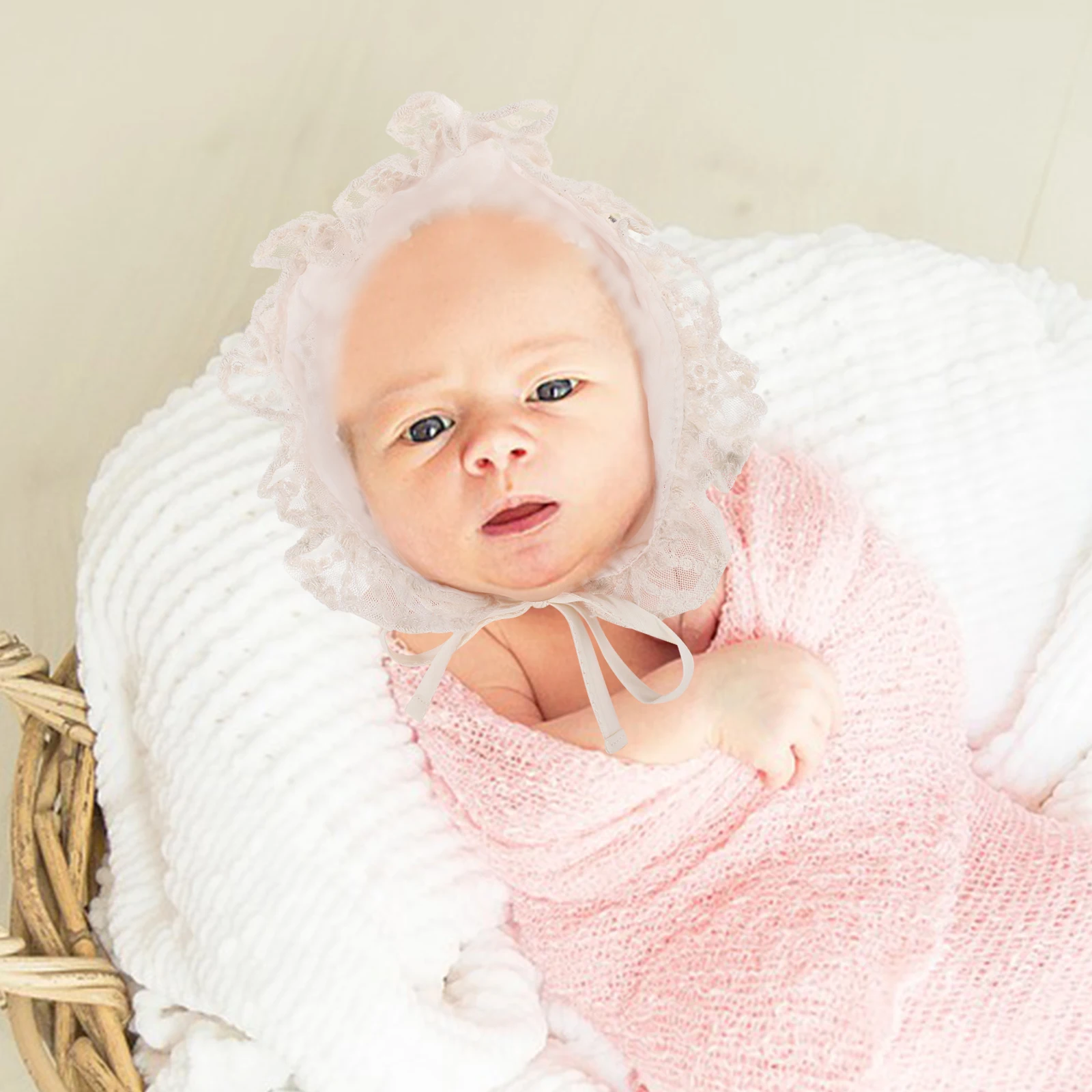 

Шляпа для новорожденных для девочек, защита от ультрафиолета, шляпа принцессы, регулируемая шляпа от солнца для вечеринки, крещения, мягкая рыбацкая шапка