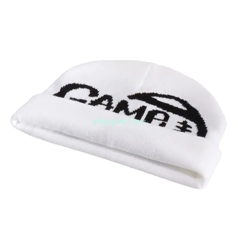 Y88A Y2K Hip Hop Hat Harajuku Slouchy Jacquard Hat Versatile Unisex