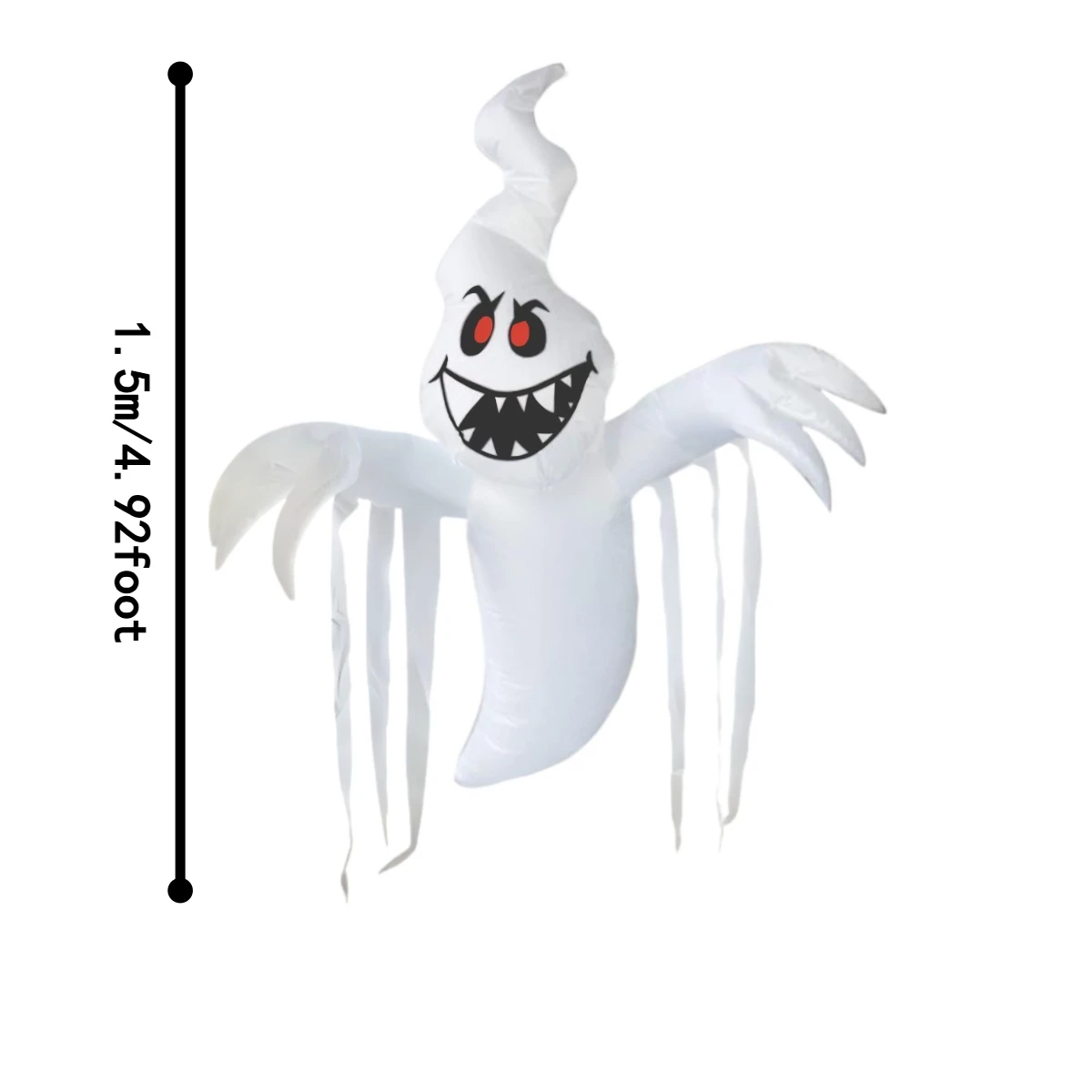 Halloween Hanging Scary Ghost Outdoor Holiday Decorations LED Inflatable Model For Backyard Garden Halloween Party Decor