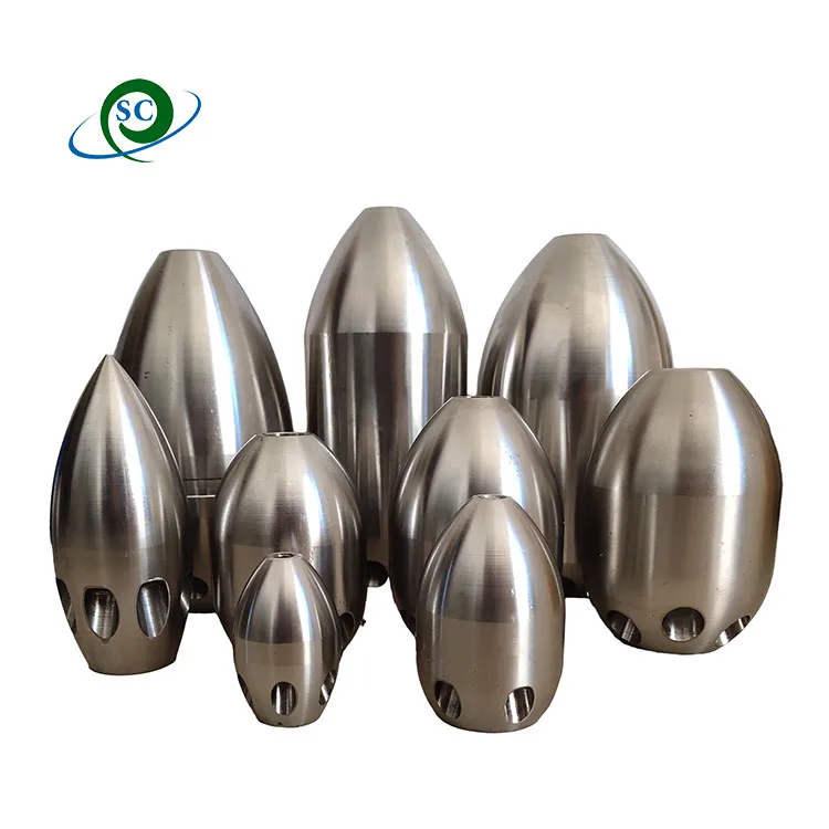 High Pressure rotating ceramic core sewer jetter drain cleaning nozzle for Cleaning Equipment Parts