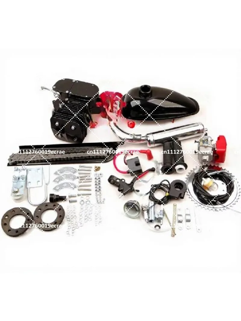 100cc 2-Stroke Bicycle Engine Kit, Gas Motorized Bike Motor Set with CDI for Custom Builds