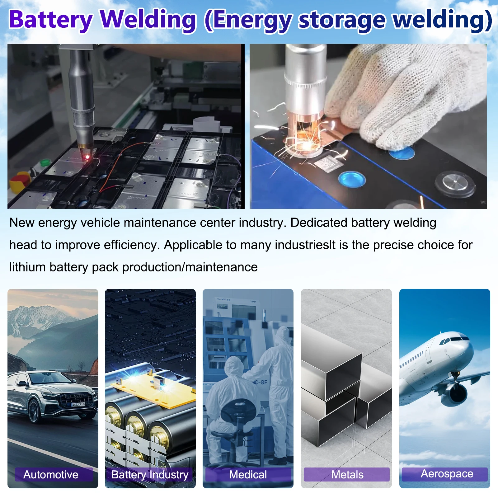 5-in-1-Multifunktions-Faserlaserschweißen, Schneiden, Reinigungsmaschine, Handbatterie, Schweißer, Wasserkühlung für alle Metalle – Detail 3