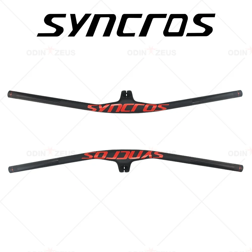 SYNCROS-Full Carbon Fiber Mountain Bike Integrated Handlebar, FRASER IC SL, Bicycle Accessories, 8 D, 30mm, 40mm, 50mm, 28.6mm