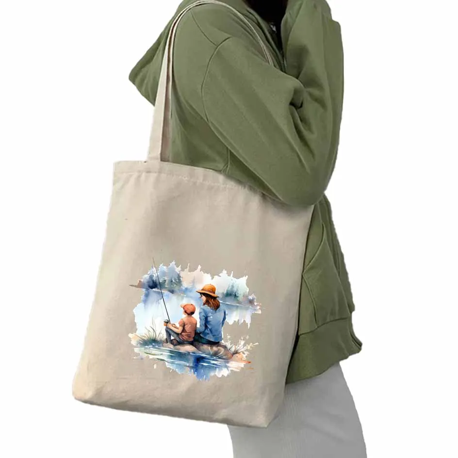 Iron-on Transfers for Clothing Mother - Child Moments Heartwarming Mom Art Vivid Color Transfer Detailed DIY Decoration