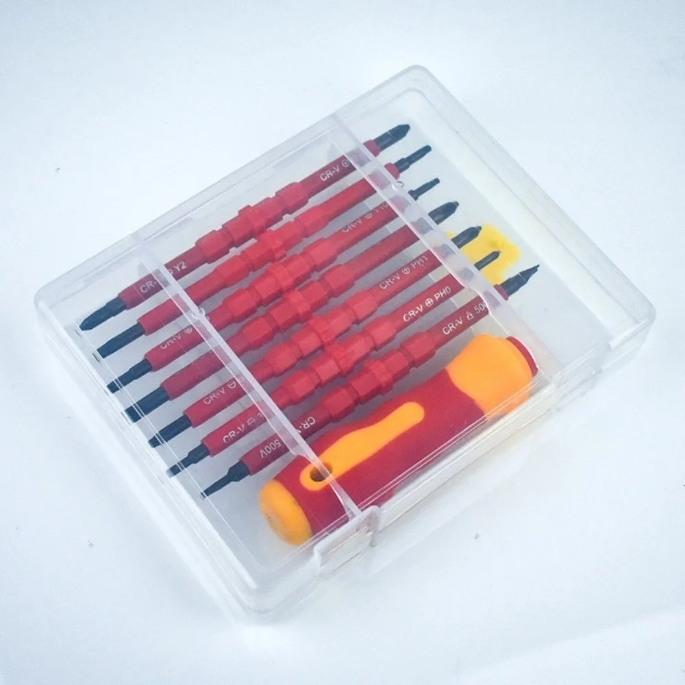 15 in 1 Insulated Screwdriver 1000V Insulated Ergonomic Handle Screwdriver Set Double-ended Bits Insulated Electrical Tools