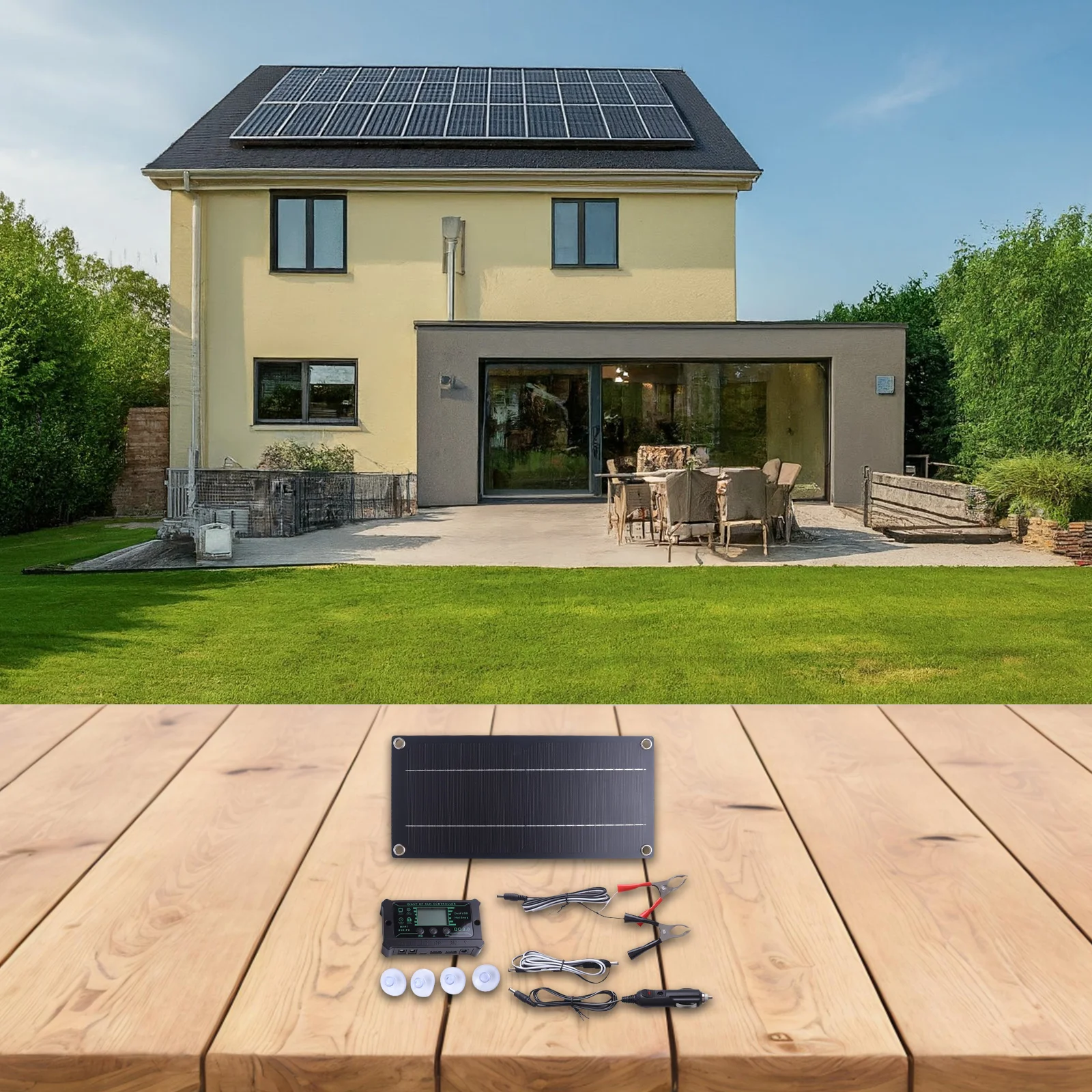 

Для каравана, портативных устройств, высокоэффективный солнечный комплект, комплект солнечной панели 600 Вт, усовершенствованная монокристаллическая технология