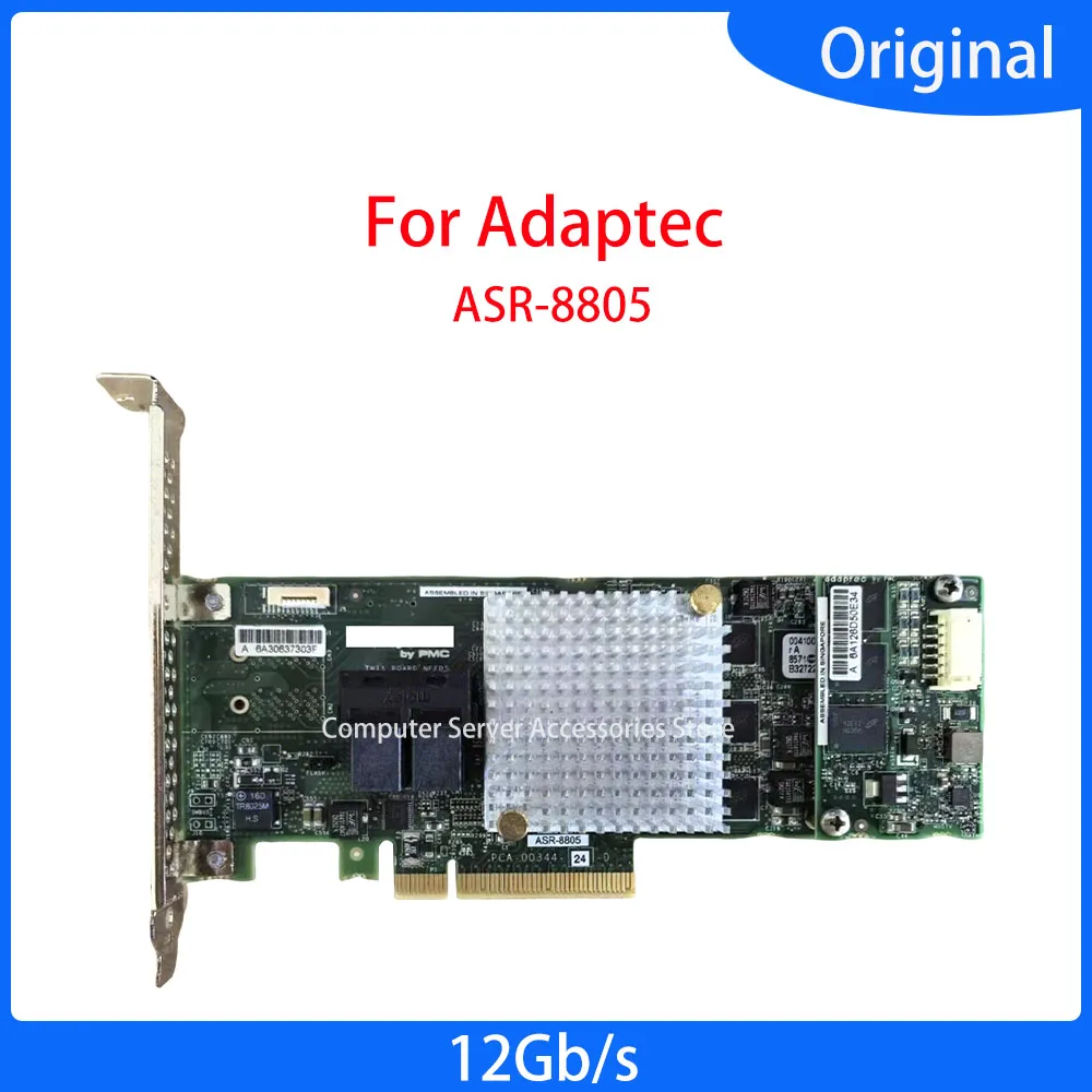 ASR-8805 PCI-E 3.0 2277500-R SAS/SATA/SSD RAID 12Gb/s Controller Card with 1G Cache for Adaptec Controladora Raid 0 1 5 6 10