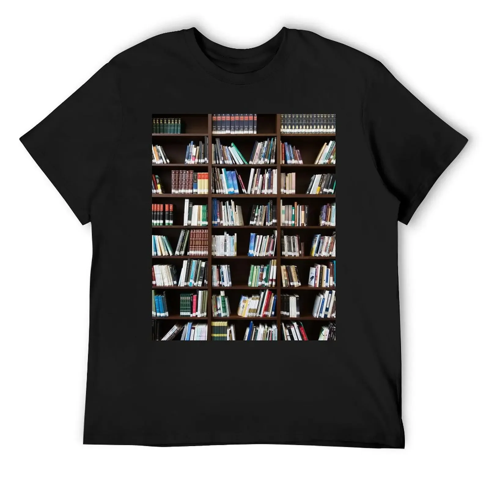 Bookshelf Books Library Bookworm Reading T-Shirt for a boy plus sizes men clothings