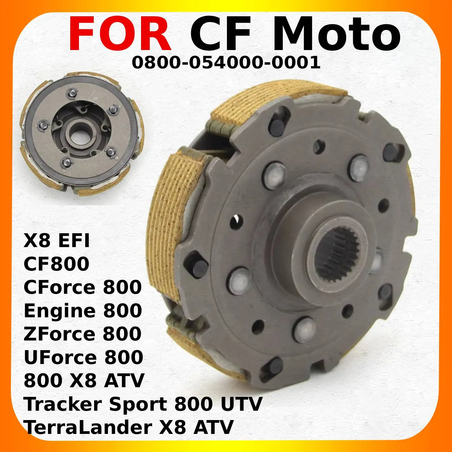 

Motorcycle Clutch Centrifugal For CF Moto CF800 ZForce 800 EX SSV Trail EPS UForce UTV X8 ATV CForce Tracker 0800-054000-0001