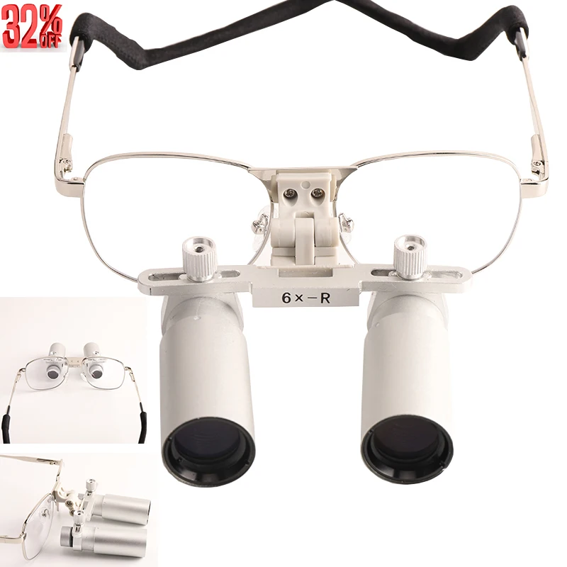 Dental Loupes 6X Dental Magnifying Glasses Dental Binoculars Surgical Magnifiers Dentist Loupes Dental Microscope