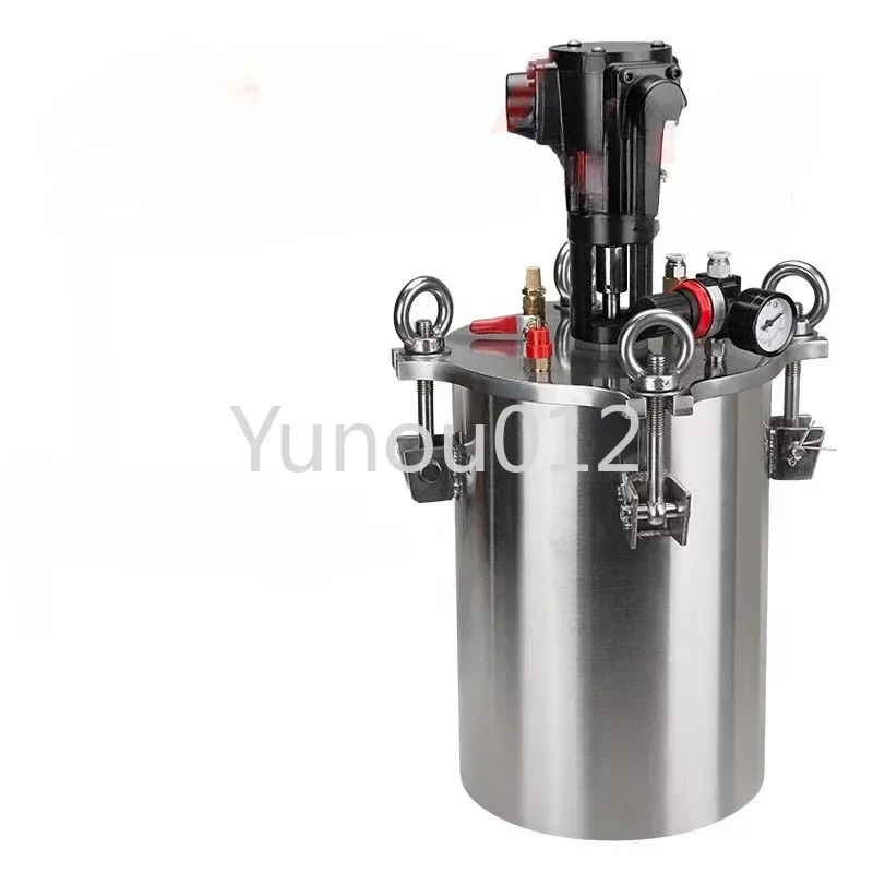 Stirring pneumatic pressure barrel 304 stainless steel barrel dispensing machine pressure dispensing bucket