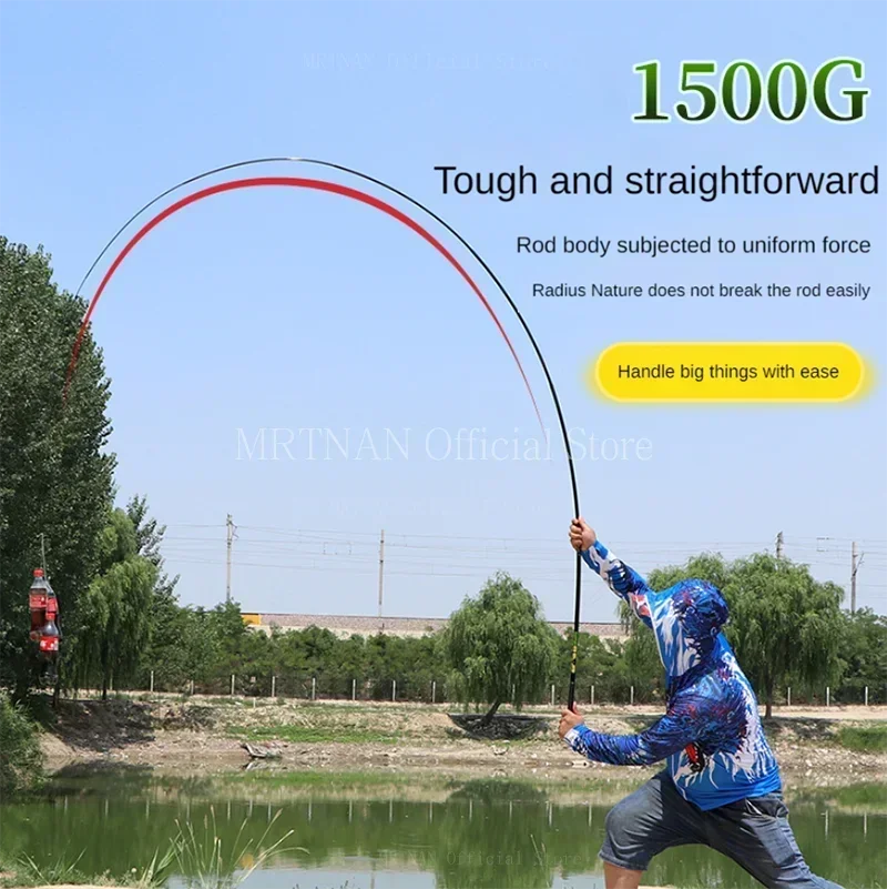 

Telescopic Stream Rod 2.7M 3.6M 4.5M 5.4M 6.3M 7.2M Carbon Reservoir Pond Fishing Rod Super Light Hard Fiber Hand Fishing Pole