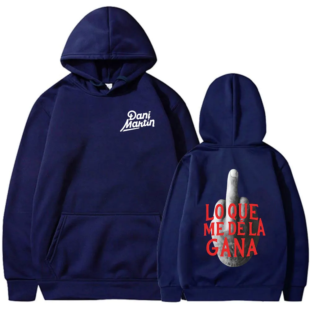 داني مارتن لو كيو مي دي لا غانا ألبوم هوديي 2025 الخريف/الشتاء الرجال النساء موضة الهيب هوب القطن الخالص هوديي غير رسمي