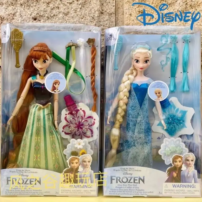 Original Disney Frozen 2 Elsa Anna Figure Princess Doll Toys Snow Queen Children Girls Clothes For Doll Children Christmas Gift