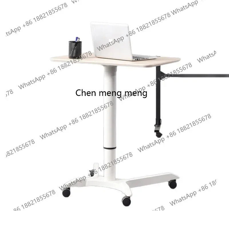 E153 Lifting Mobile Computer Desk Podium Office Learning Sofa Desk Intelligent Standing Lifting Table