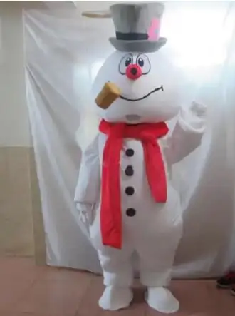 New Adult Hot Sale Foam Snowman Fancy Cartoon Mascot Costume Plush Christmas Fancy Dress Halloween Mascot Costume