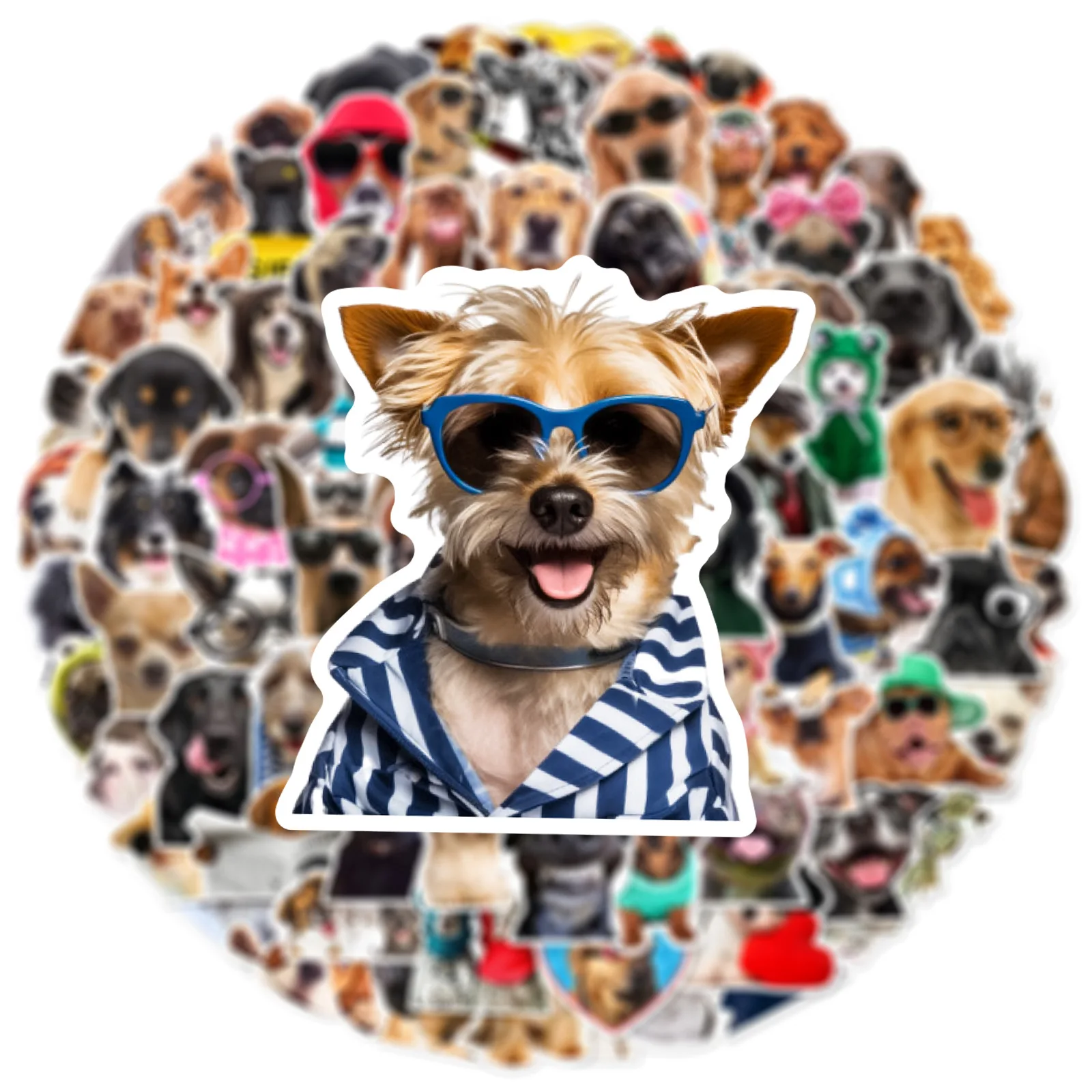 50/100 個面白い犬リアルなステッカーかわいい動物ミーム落書き装飾ノートブックスーツケースギター冷蔵庫おもちゃデカール