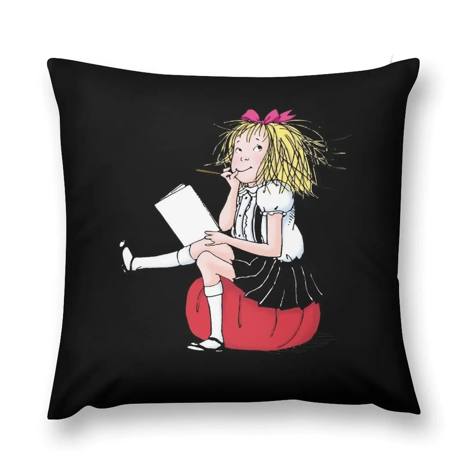

Eloise thinking about Throw Pillow Embroidered Cushion Cover Cusions Cover Pillow Covers Decorative pillow