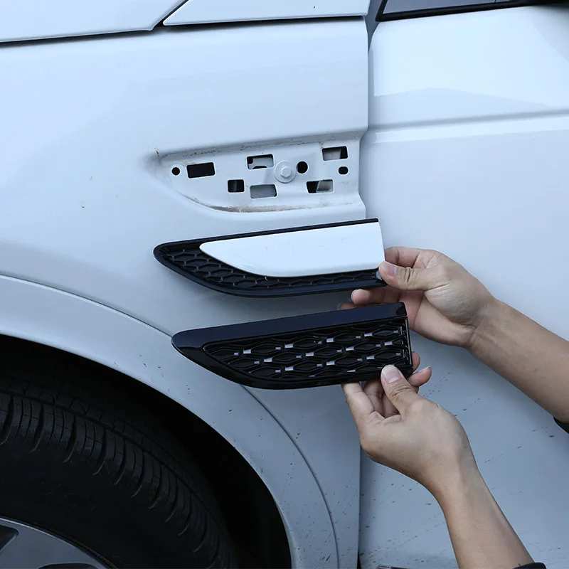 Für Land Rover Discovery Sport ABS Schwarze Auto-Seitenluftauslass-Abdeckung Luftstrom-Kotflügel-Einlassabdeckung Auto-Ersatzteile