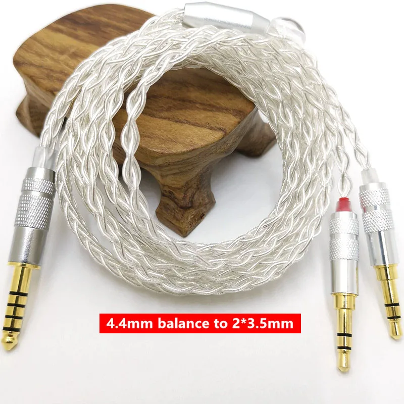 8 コア HE400SE ケーブル 3.5/2.5/4.4mm プラグ - 2* 3.5mm プラグ