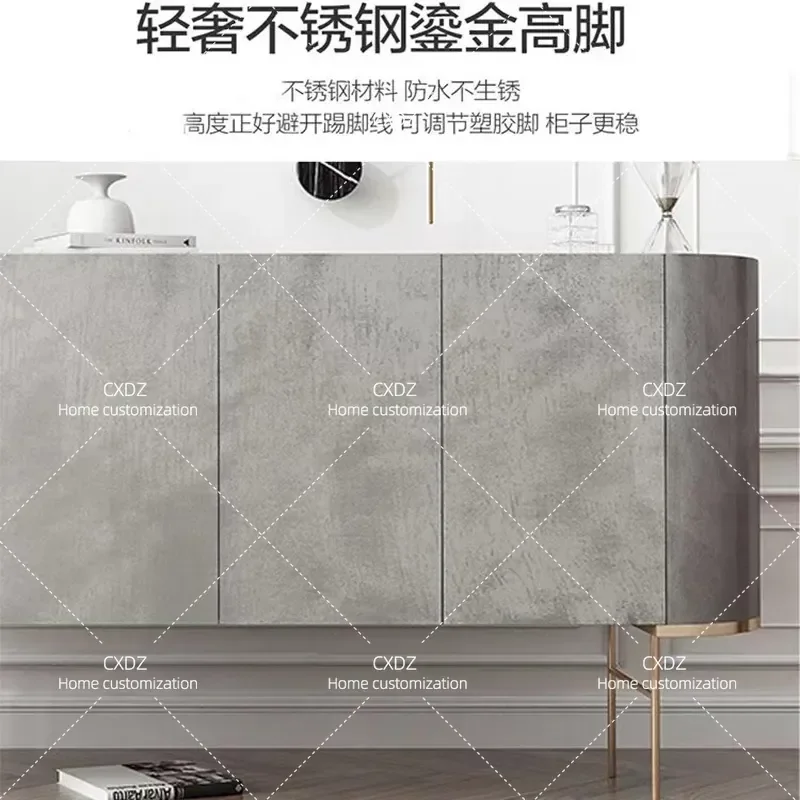 Modern Minimalist Entrance Cabinet Simple Foyer Storage Sideboard with Door Partition Decorative Console Table for Living