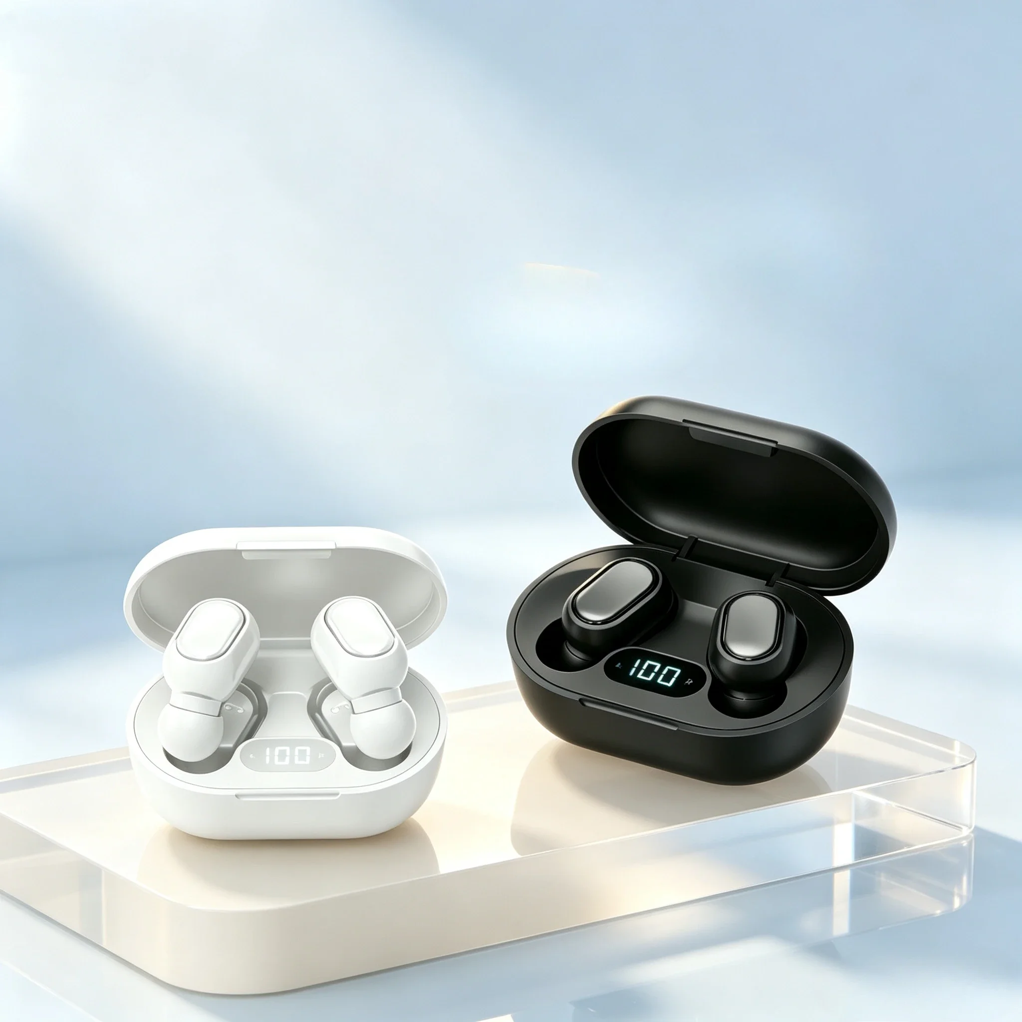TWS Fone Bluetooth Headset Wireless Earphones Provide Transparent Vocal Rendering, Lightweight Body, Stable Pairing for Music