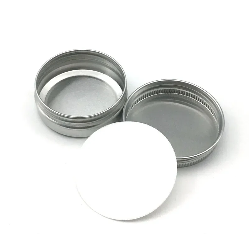 100PCS Aluminum Tin Jars 5g 10g 15g 20g 30g 50g 60g 100g Metal Empty Cosmetic Face Care Eye Cream Lip Balm Gloss Packaging