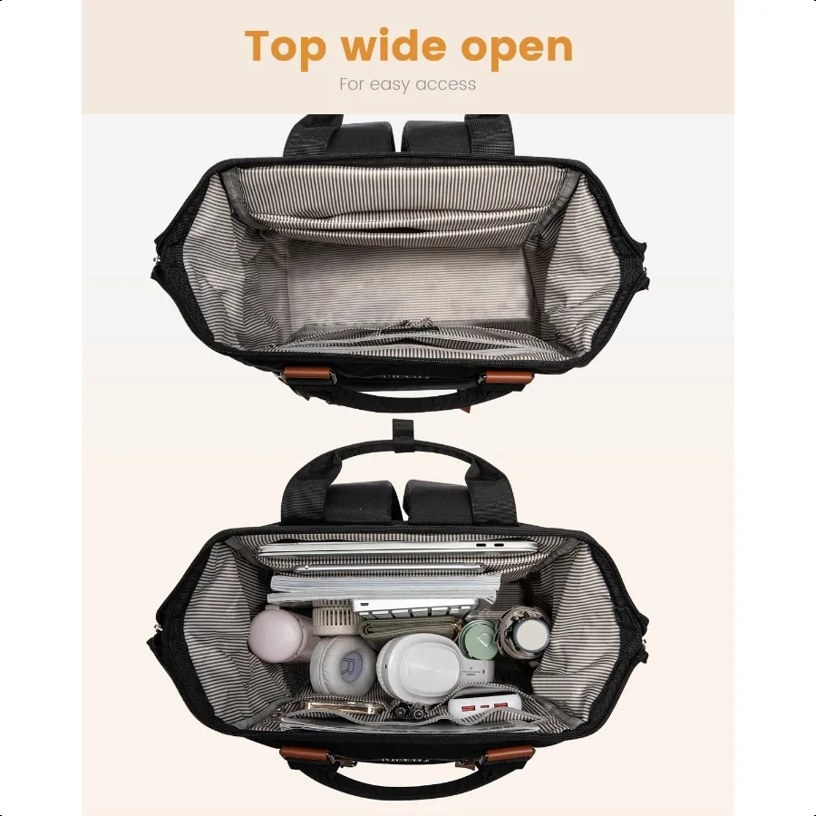 Laptoprugzak voor dames Schoolrugzak voor tienermeisjes Werkreisrugzak Portemonnee Commuter Busin Computertas Leraar Verpleegster B