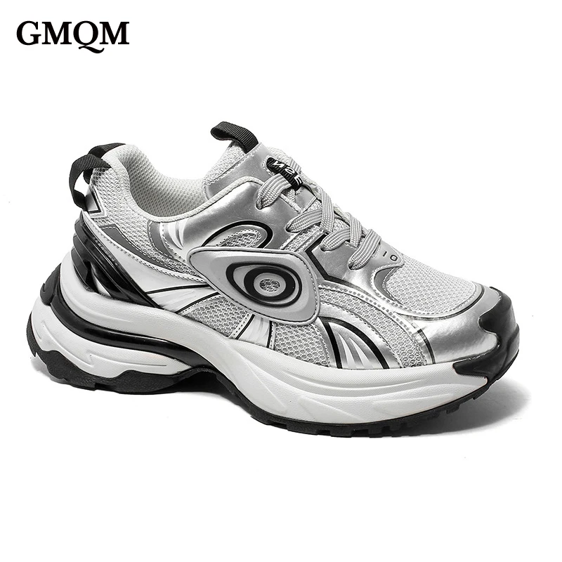 

GMQM Brand Fashion Women's Sneakers New 2024 Outdoor Running Shoes Mesh Breathable Sports Shoes Training Shoes Unisex Men's Shoe