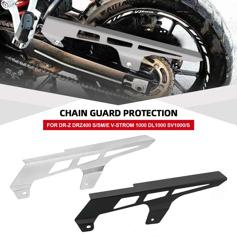 

Motorcycle CNC Aluminum Rear Chain Cover Sprocket Chain Belt Guard For Suzuki DR-Z DRZ400 S/SM/E V-STROM 1000 DL1000 SV1000/S