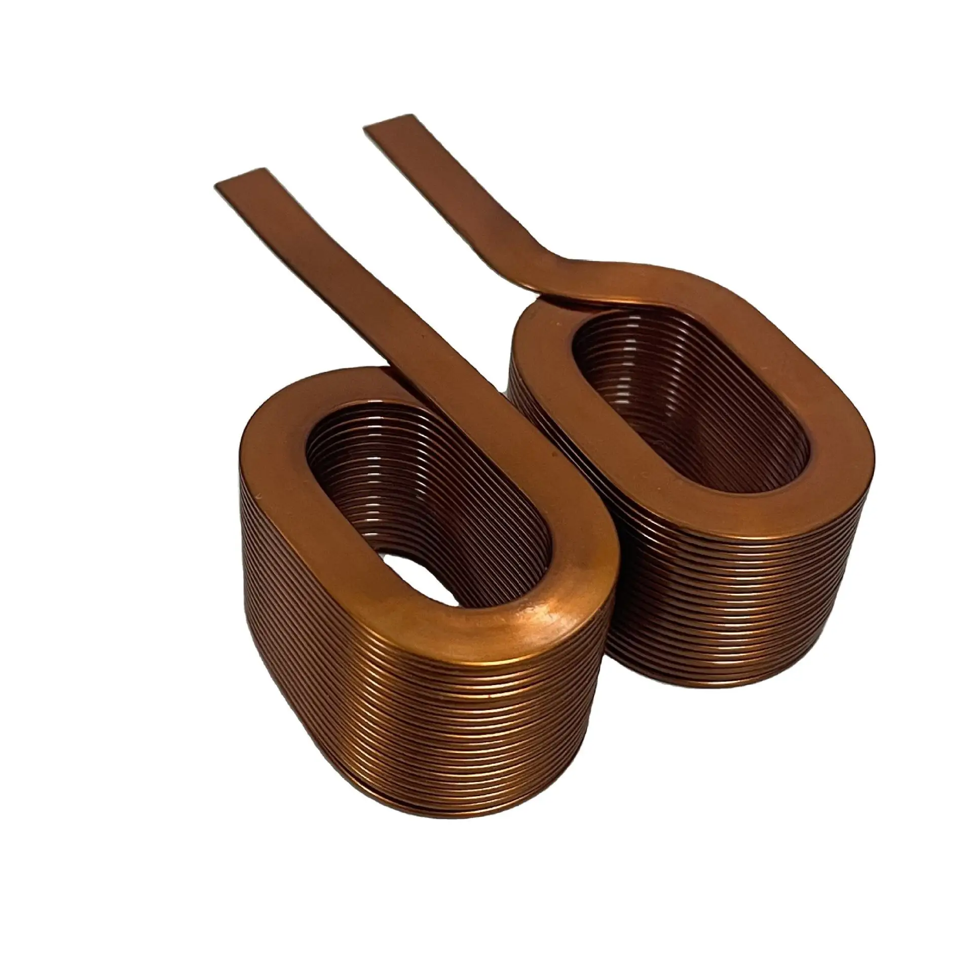 5 Pieces Customized High-Power Flat Copper Coil Both Hollow and Flat Coil Inductor for High Current Application