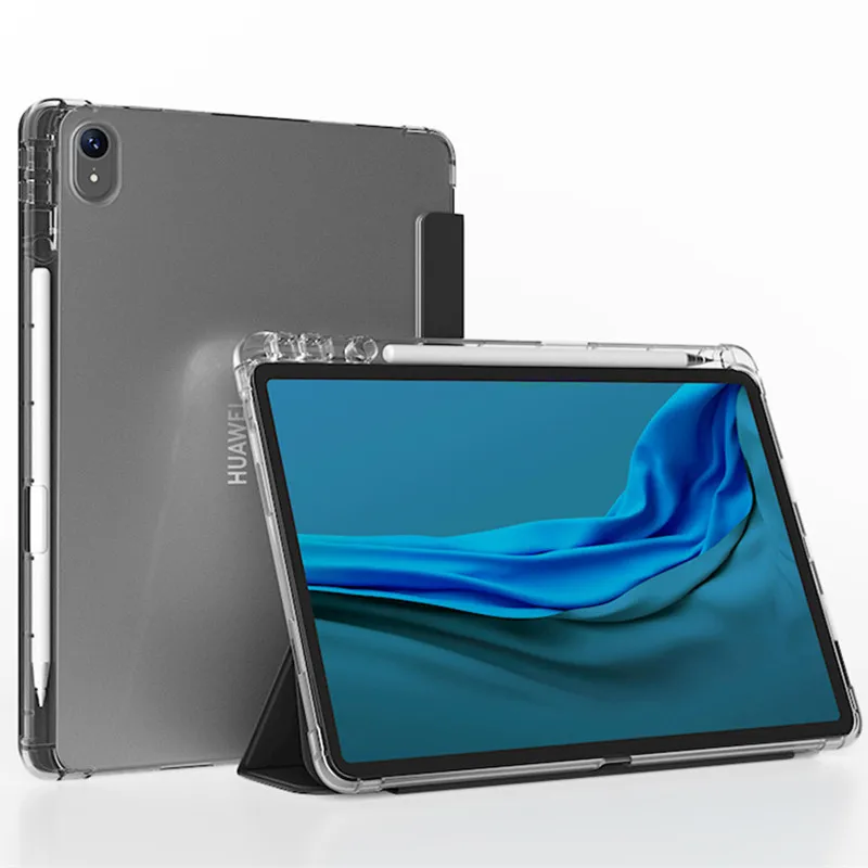 Huawei用透明タブレットケース,マットエア11.5プロ,11, 2023,se,10.4,t10s,huawei Honor用ケース,8, 7, 6,x6,x8,v6,x9 x8プロ