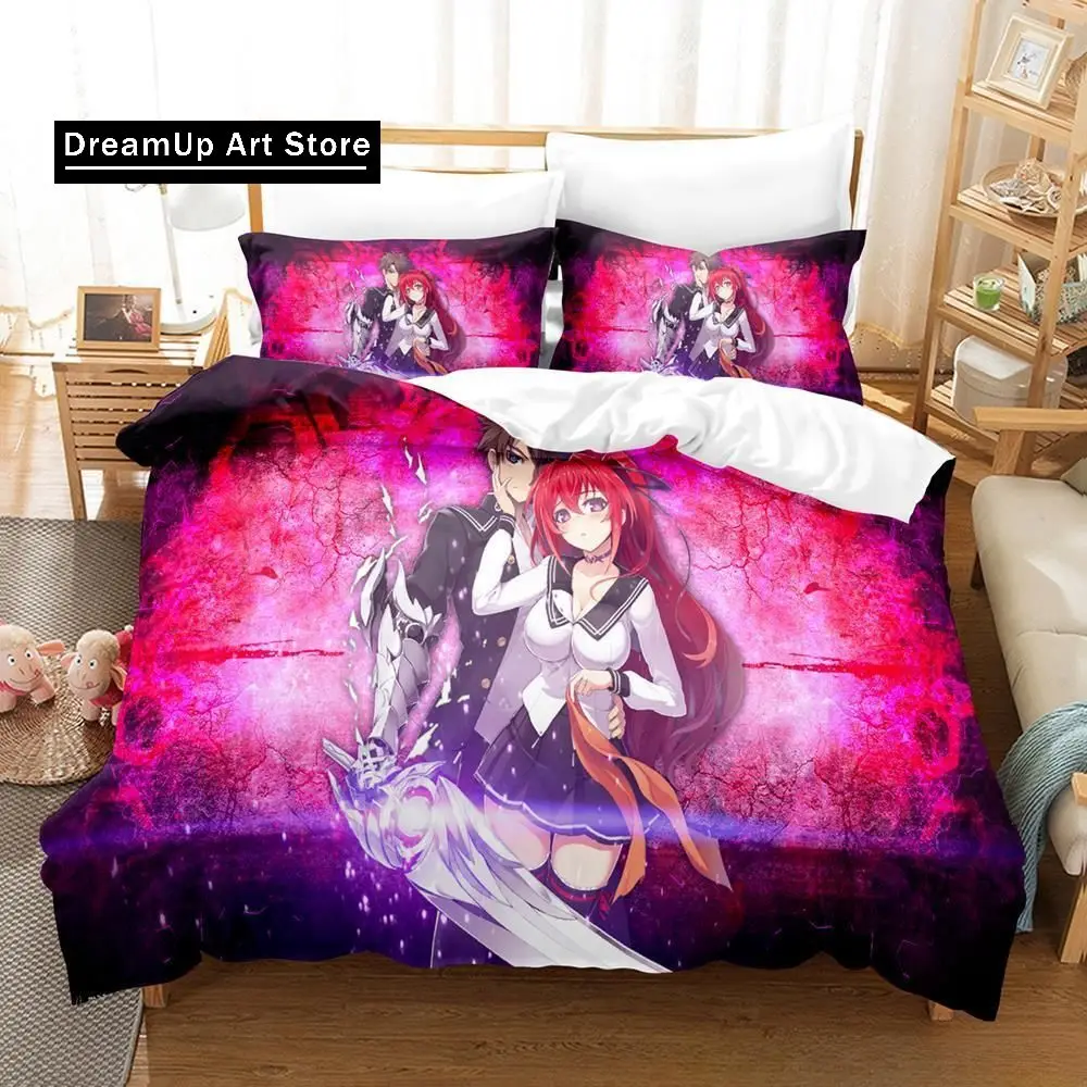 The Testament of Sister New Devil Bedding Set Cartoon Anime three-piece set Adult Kid Bedroom Duvetcover Sets 3D Bikini Girl Bed