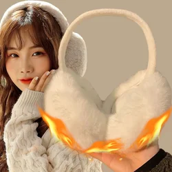 Sweety Plush Ear Cover Women Outdoor Winter Warmer Thermal Earmuffs Warm Headphones Earflap  Fluffy Velvet Cool Muffs Protection