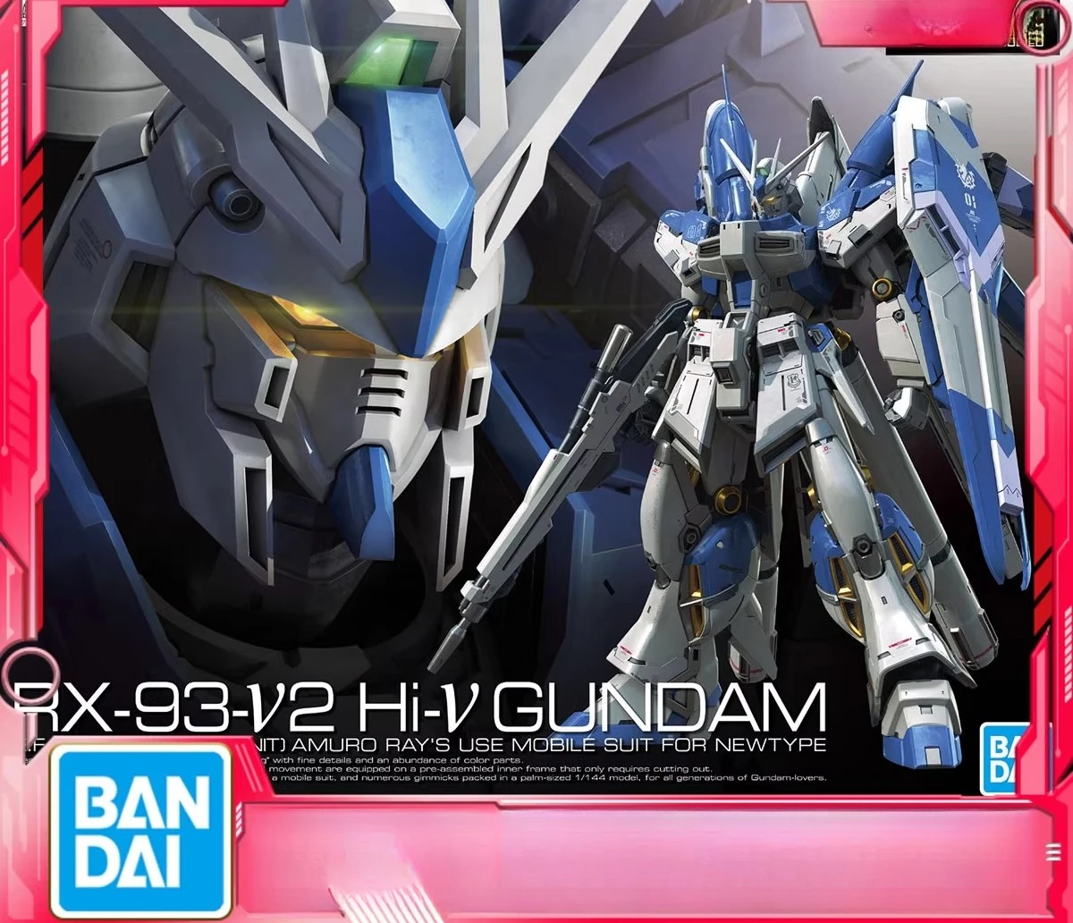 

​IN STOCK: Bandai RG 1/144 Hi-ν Gundam HWS (Amuro Ray Ver.) Plastic Model Kit​