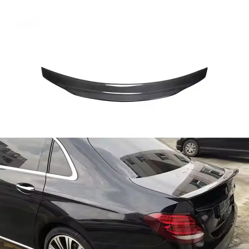 

For 2016-2019 Mercedes-Benz W213 E200 E250 E300 E350 E400 E43 E450 E500 E63 sedan carbon fiber trunk spoiler