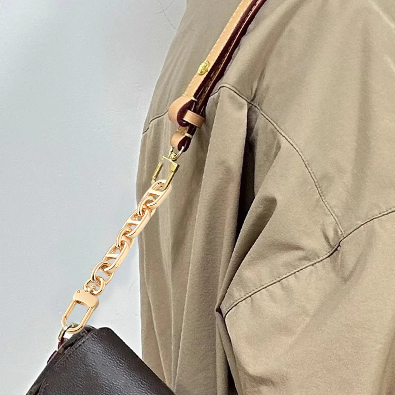 Underarm Bag Modification Bag Chain Strap 13cm Metal Chain Bag Strap Extension Chain Extension Strap Bag Accessories