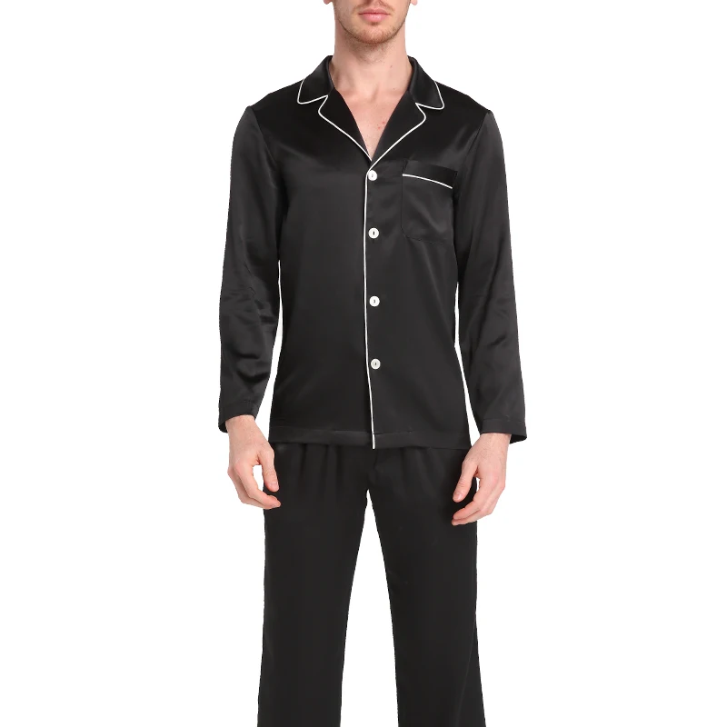 

Оптовая продажа с фабрики, шелковый лед, мужские пижамы с длинными рукавами, длинный халат, халат, домашняя одежда, мужской комплект одежды для сна